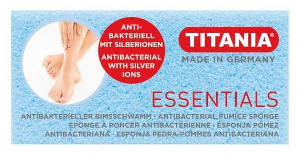 Titania Bimsstein antibakteriell mit Silberionen in blau - Deutsches Produkt