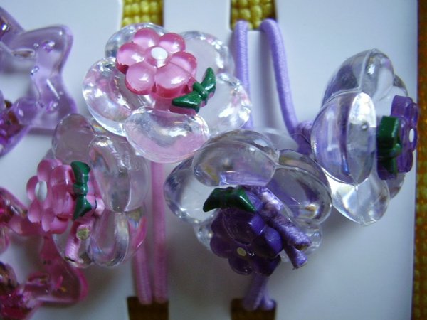 Haarschmuck Set Haarspangen & Zopfbänder für Mädchen Sterne & Blumen mit Glitzer
