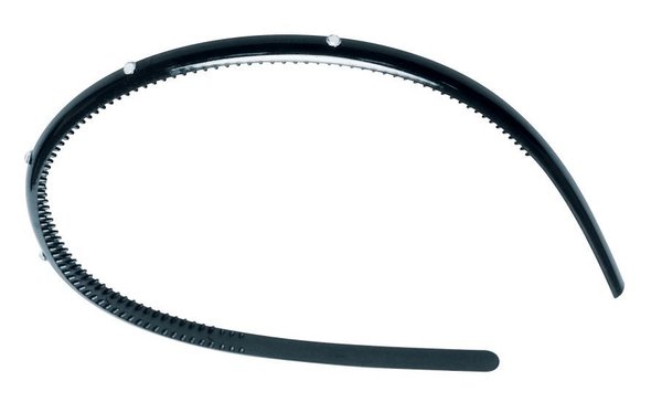 Haarreifen in schwarz mit Strass - 2 Stück - Funkelnder Haarschmuck