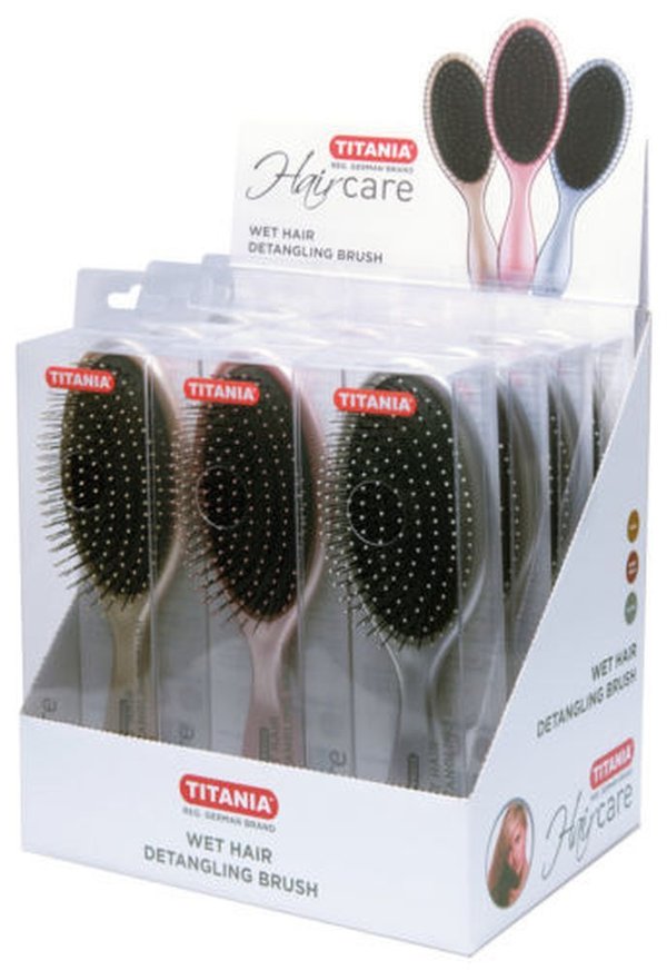 Wet Hair Bürste - De-Tanlge Brush - Metallic - 3 Farben zu Auswahl