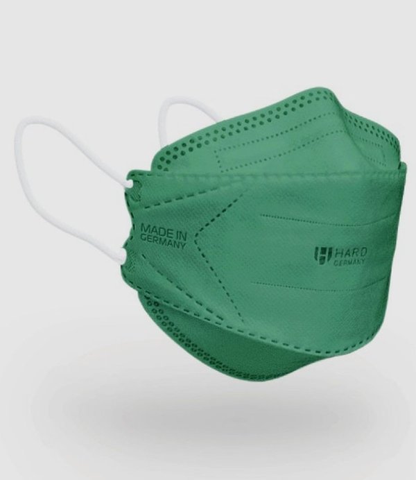 FFP2 Maske / Mundschutz für kleine Köpfe & Kinder - Dunkelgrün