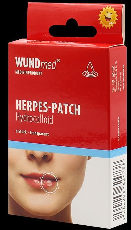 Wundmed Herpes Patches - 6 Stück - Hydrokolloid Pflaster